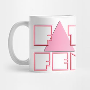 Fat Fem  - Pink Triangle Mug